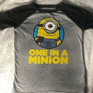 Boys size 8 Minion One In A Minion Shirt Despicable Me